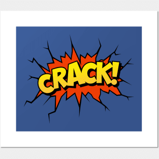 Crack! Comic Book Text Posters and Art